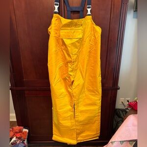 VTG BRITCHES OUTDOORS Mens Yellow Waterproof Sailing Fishing Rain Pants XL